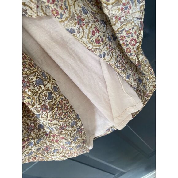 Garnet Hill Fringe Hem Sleeveless Linen Mini Shift Dress Size 8 - Picture 3 of 9